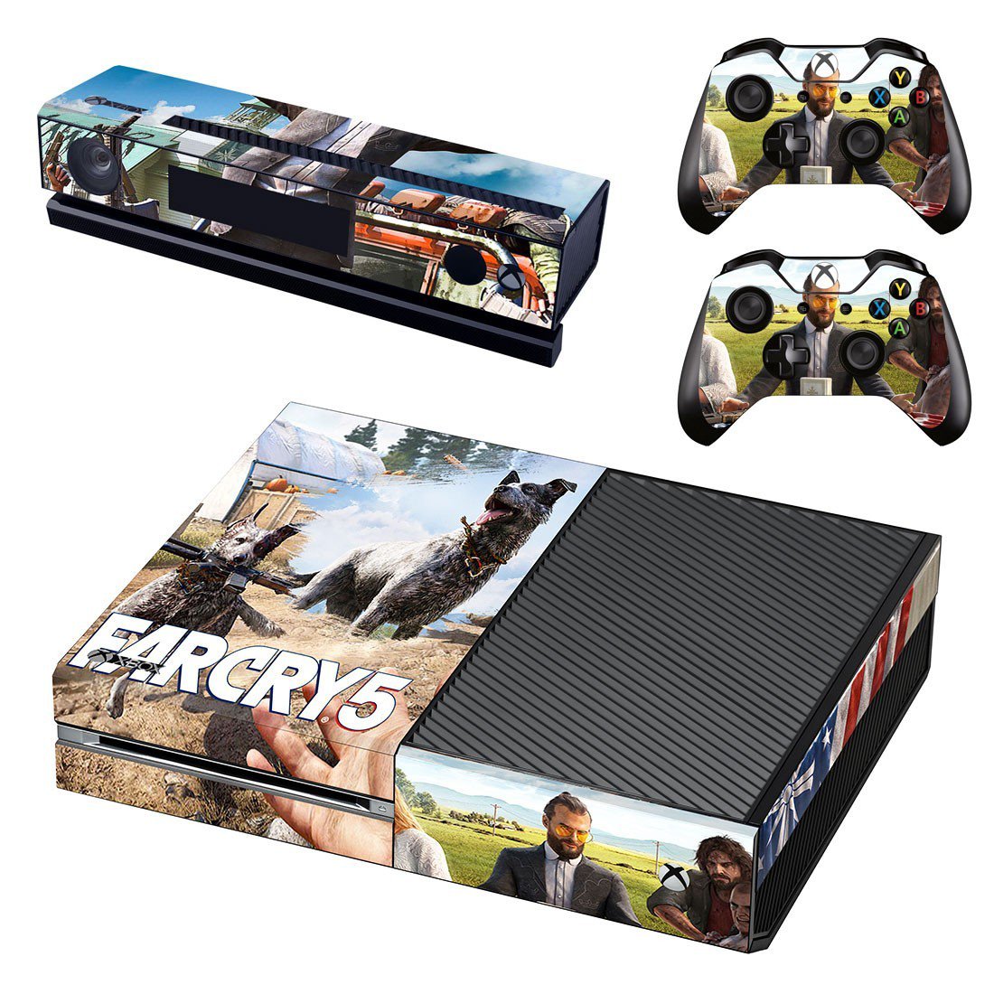 Far Cry 5 decal skin sticker for Xbox One console and controllers