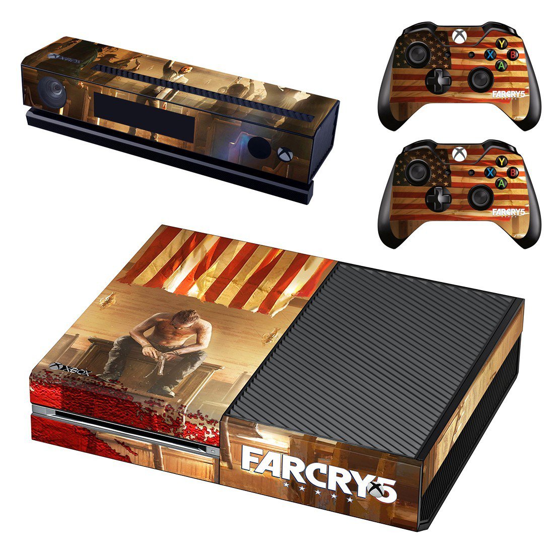 Far Cry 5 decal skin sticker for Xbox One console and controllers