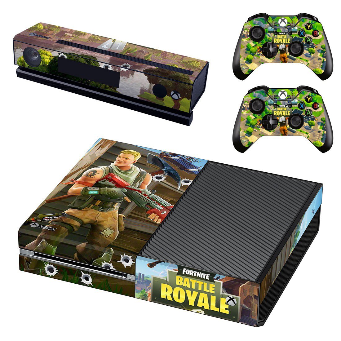 Fortnite decal skin sticker for Xbox One console and controllers