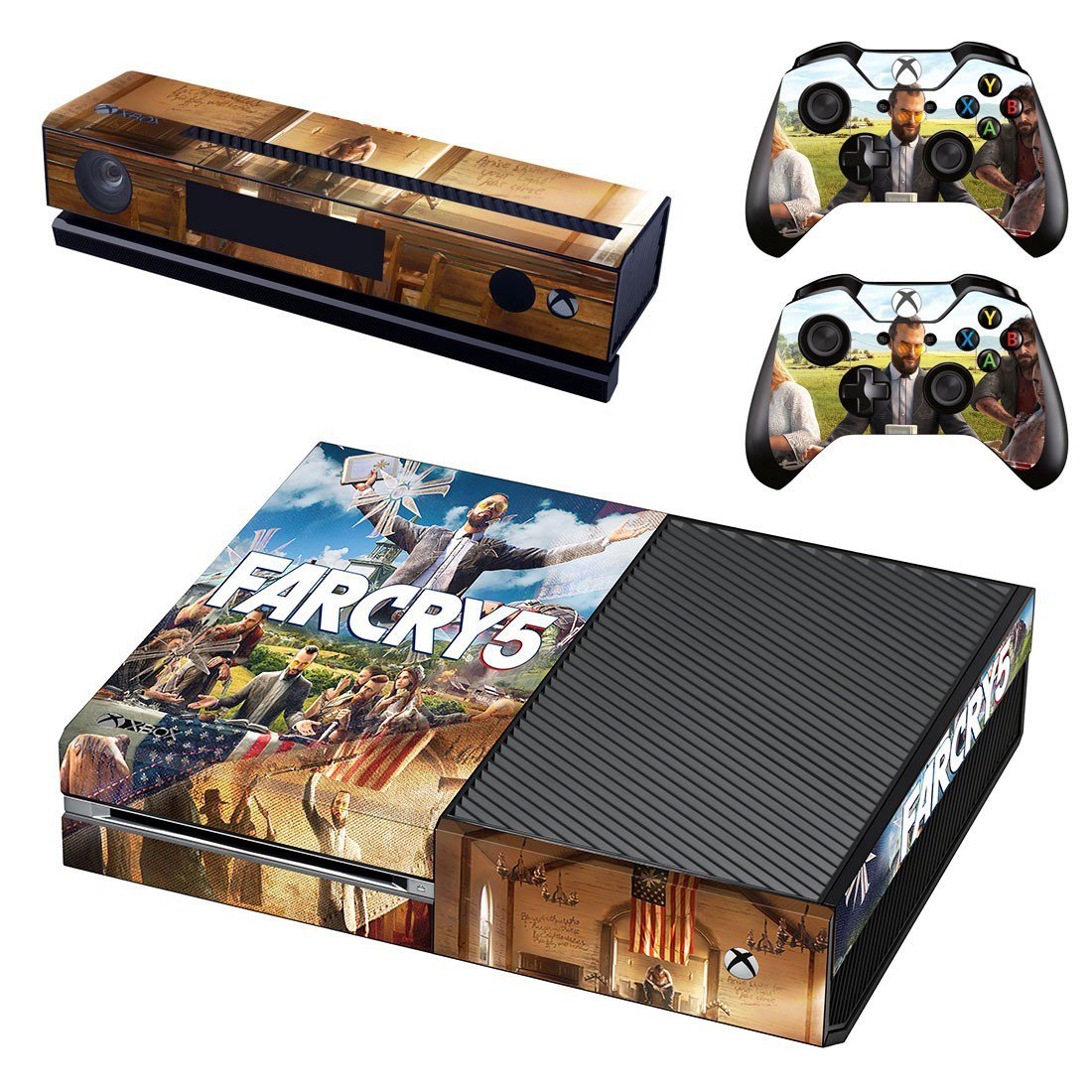 Far Cry 5 decal skin sticker for Xbox One console and controllers