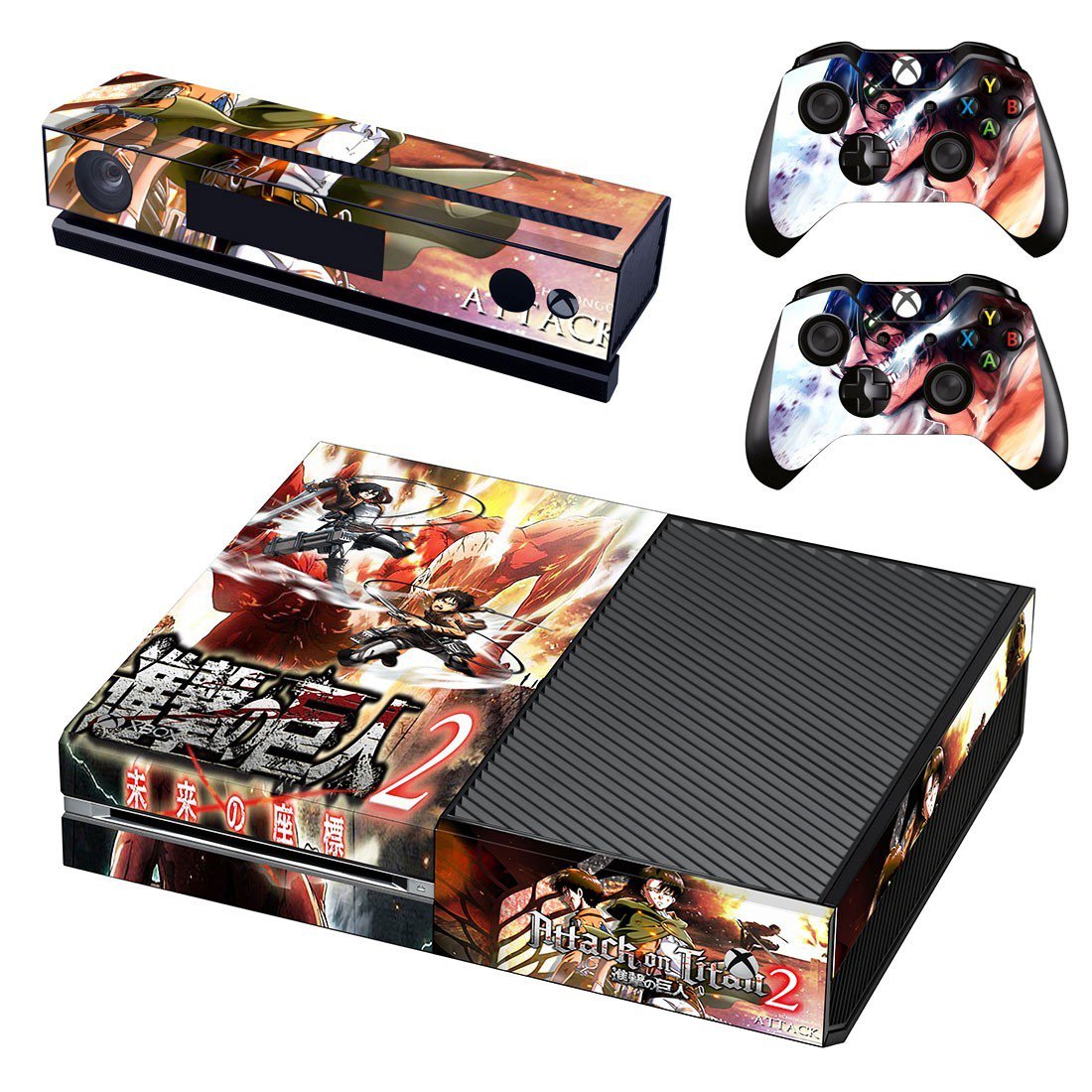 Attack on Titan 2 decal skin sticker for Xbox One console and controllers