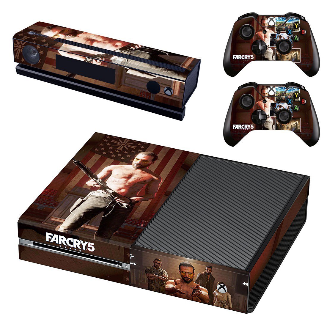 Far Cry 5 decal skin sticker for Xbox One console and controllers