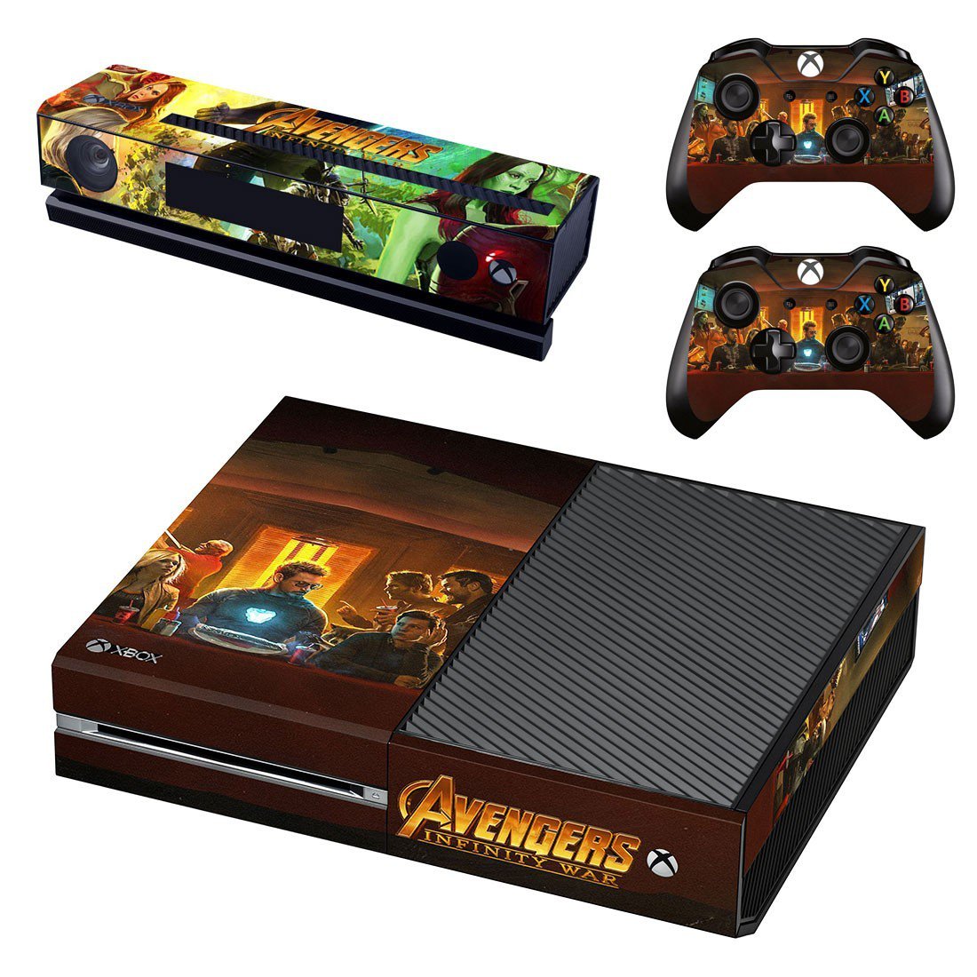 Avengers infinity war decal skin sticker for Xbox One console and controllers