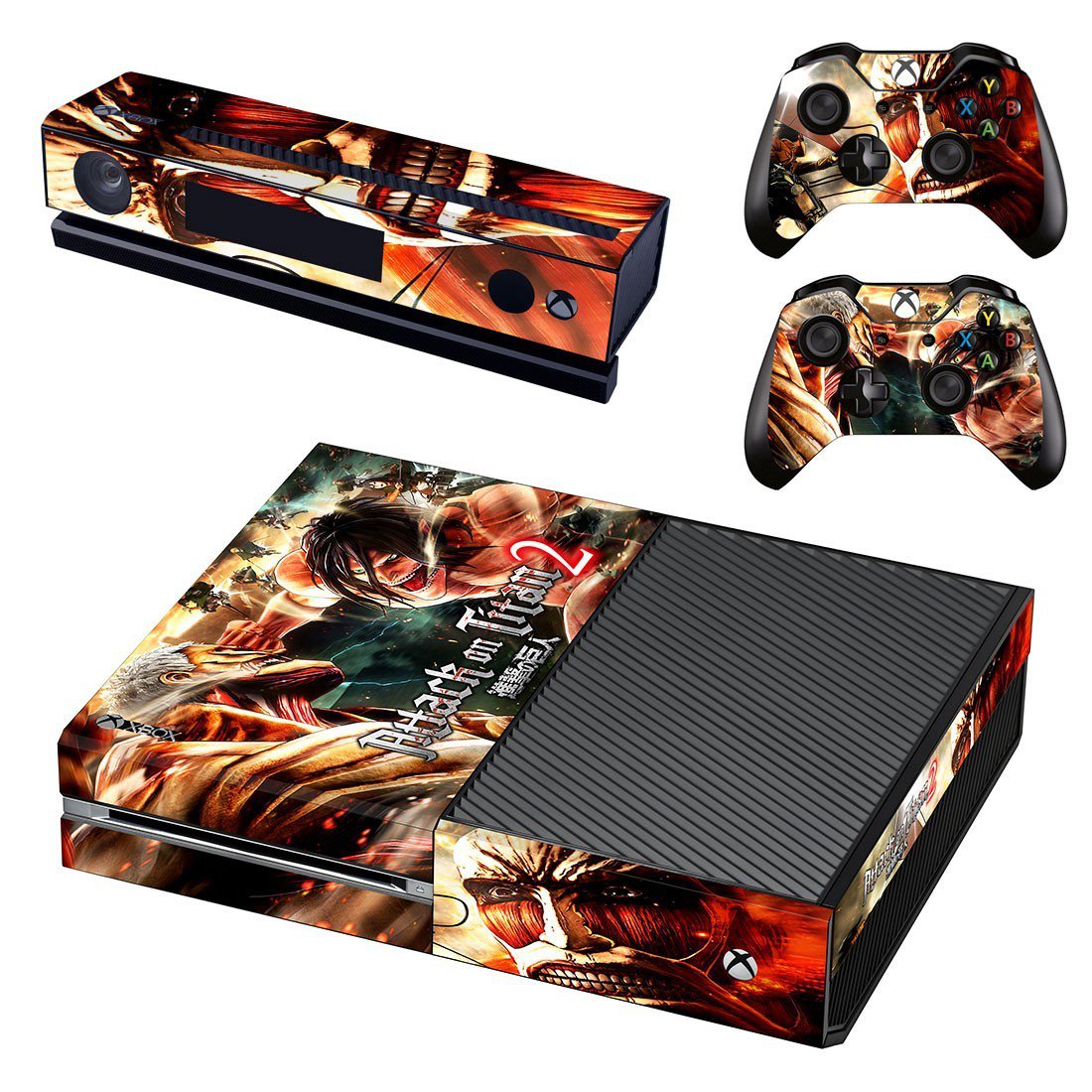 Attack on Titan 2 decal skin sticker for Xbox One console and controllers
