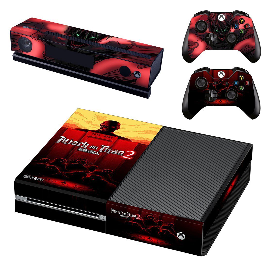 Attack on Titan 2 decal skin sticker for Xbox One console and controllers