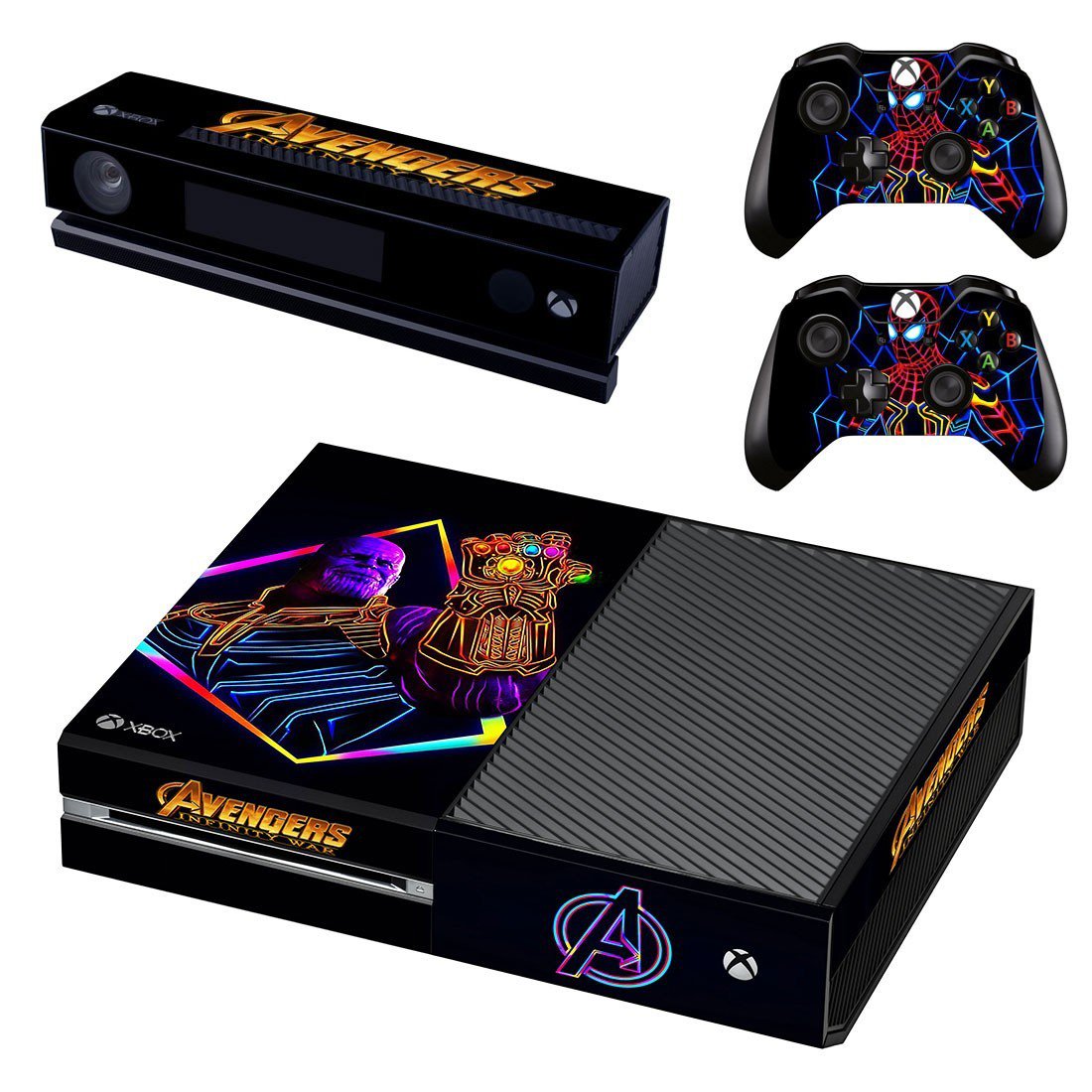 Avengers infinity war decal skin sticker for Xbox One console and controllers