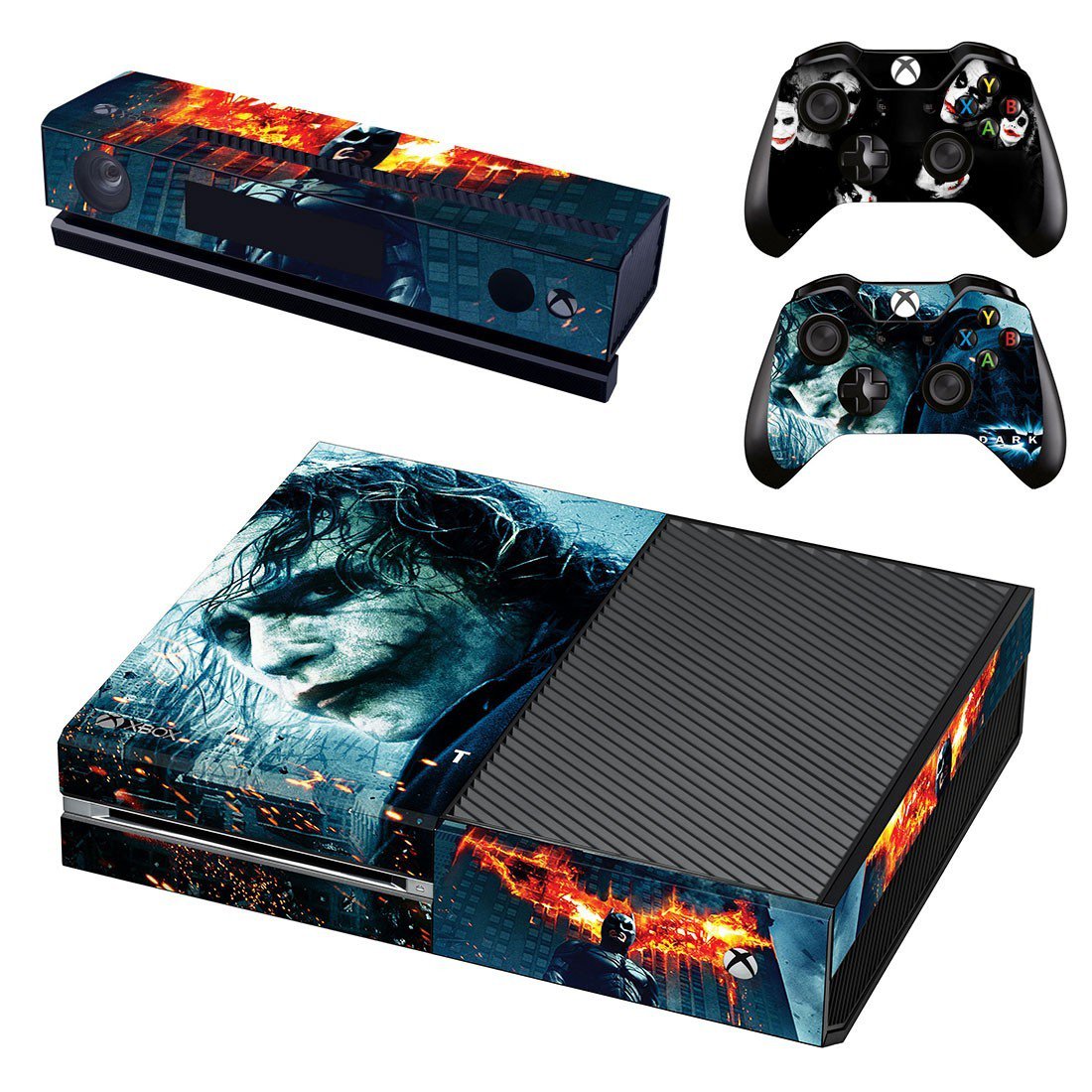 Batman vs Joker decal skin sticker for Xbox One console and controllers