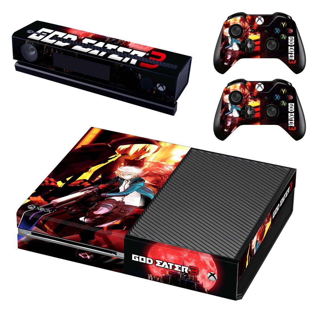 God Eater 3 decal skin sticker for Xbox One console and controllers