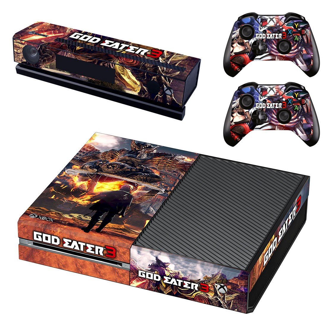 God Eater 3 decal skin sticker for Xbox One console and controllers