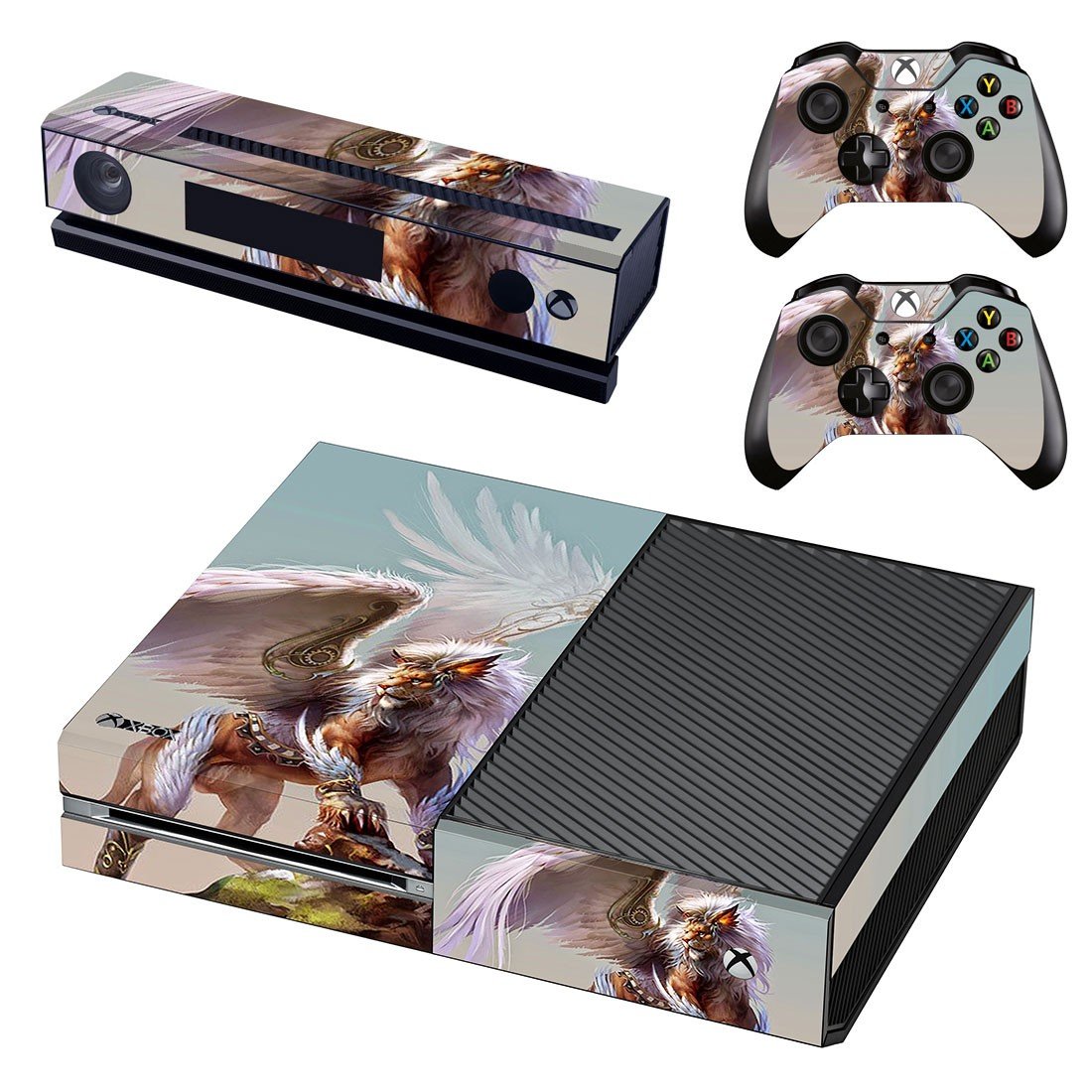 Winged Lion decal skin sticker for Xbox One console and controllers