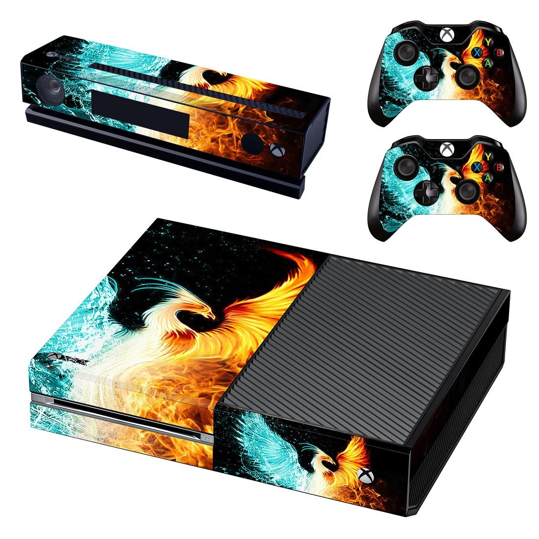 Your Soaring Phoenix decal skin sticker for Xbox One console and controllers