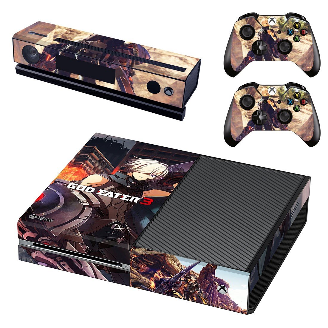 God Eater 3 decal skin sticker for Xbox One console and controllers