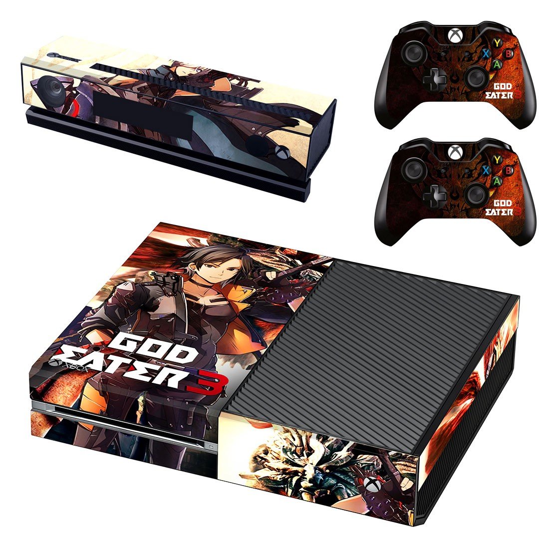God Eater 3 decal skin sticker for Xbox One console and controllers