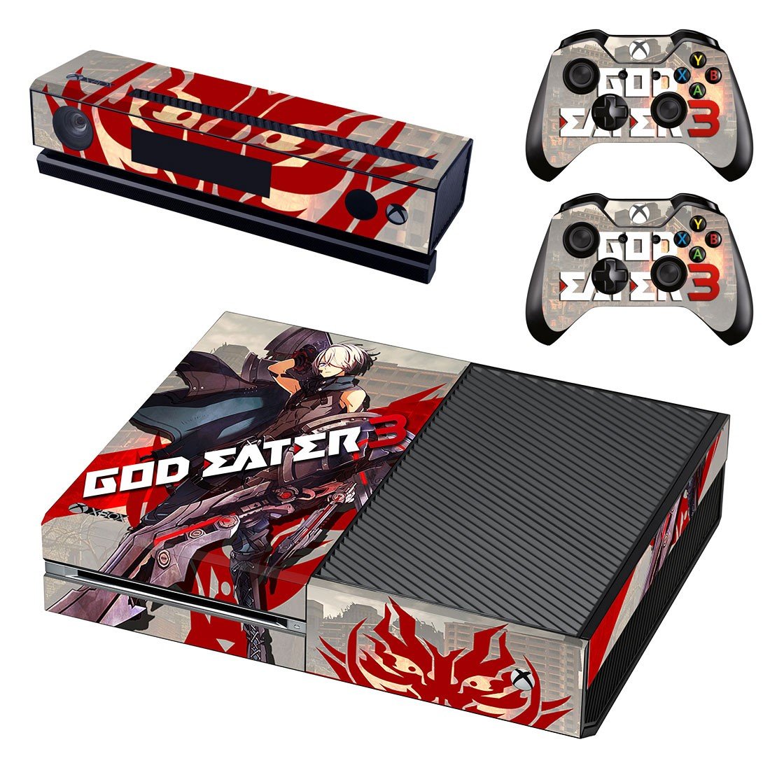 God Eater 3 decal skin sticker for Xbox One console and controllers