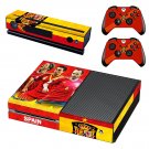Spain National FT decal skin sticker for Xbox One console and controllers