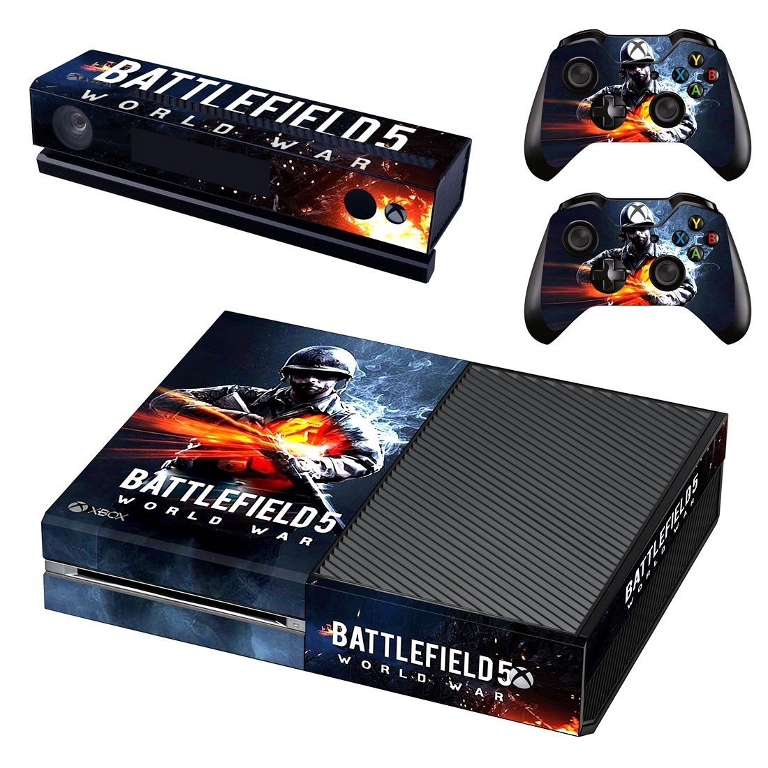 Battlefield 5 world war decal skin sticker for Xbox One console and controllers