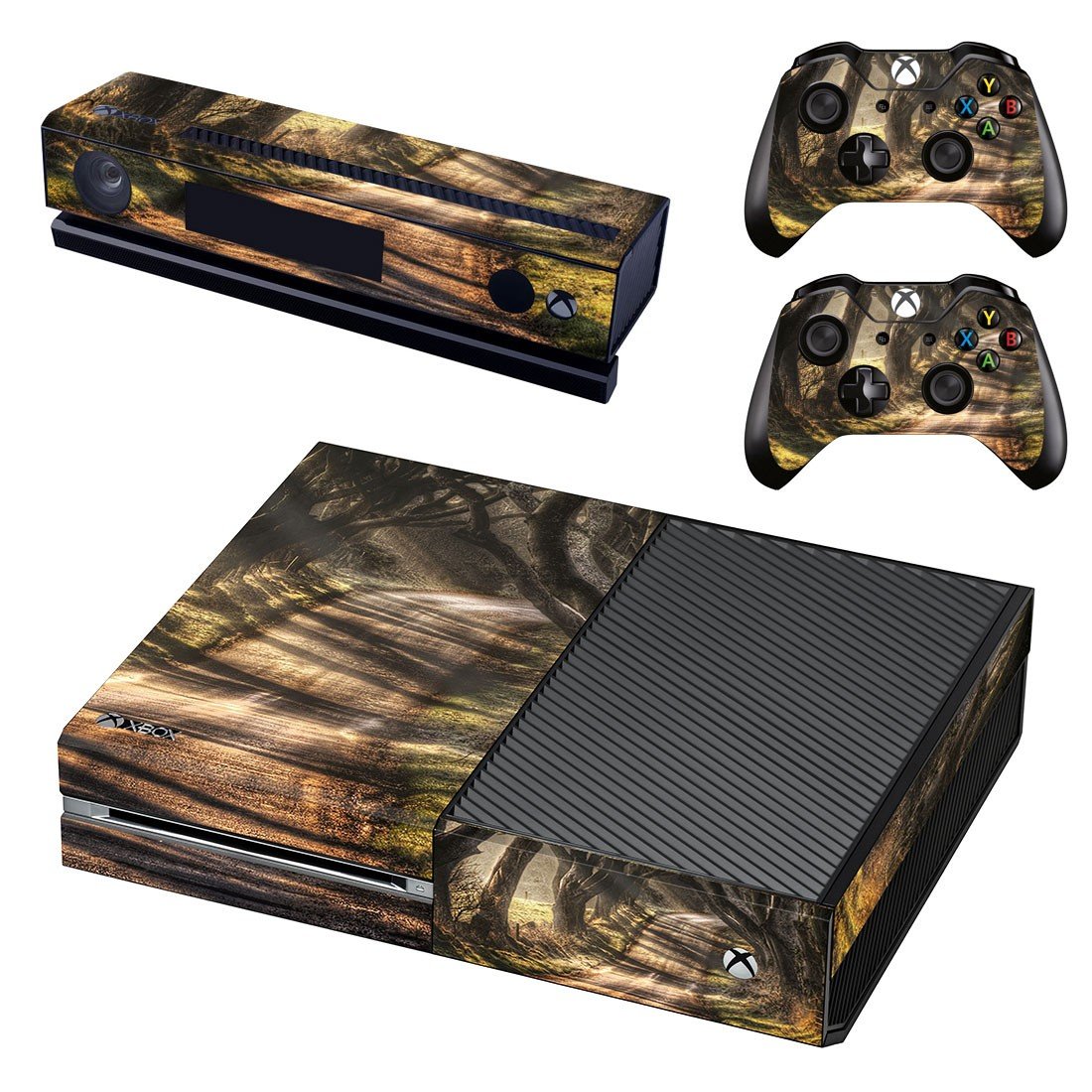 Dark Hedges decal skin sticker for Xbox One console and controllers