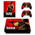 Red Dead Redemption 2 decal skin sticker for Xbox One X console and controllers