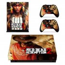 Red Dead Redemption 2 decal skin sticker for Xbox One X console and controllers