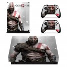 God of War 4 decal skin sticker for Xbox One X console and controllers