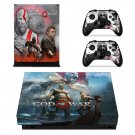 God of War 4 decal skin sticker for Xbox One X console and controllers