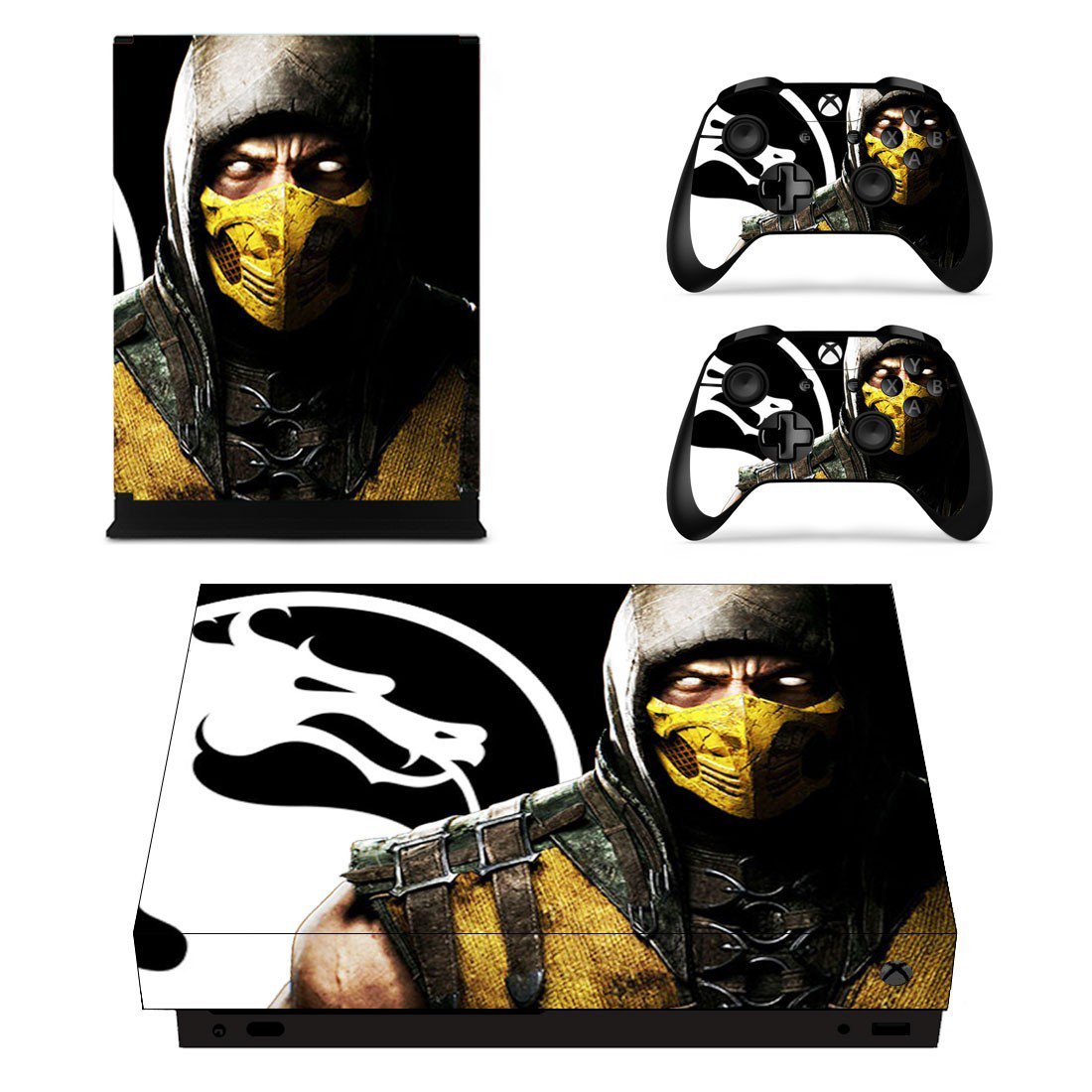 Mortal Kombat X decal skin sticker for Xbox One X console and controllers