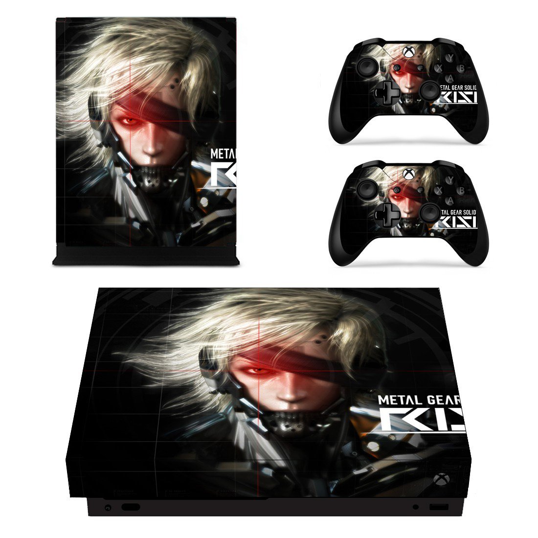 Metal Gear Solid Rising decal skin sticker for Xbox One X console and controllers