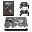 Cuphead decal skin sticker for Xbox One X console and controllers