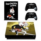 Cuphead decal skin sticker for Xbox One X console and controllers