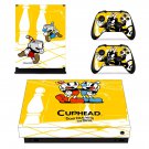 Cuphead decal skin sticker for Xbox One X console and controllers