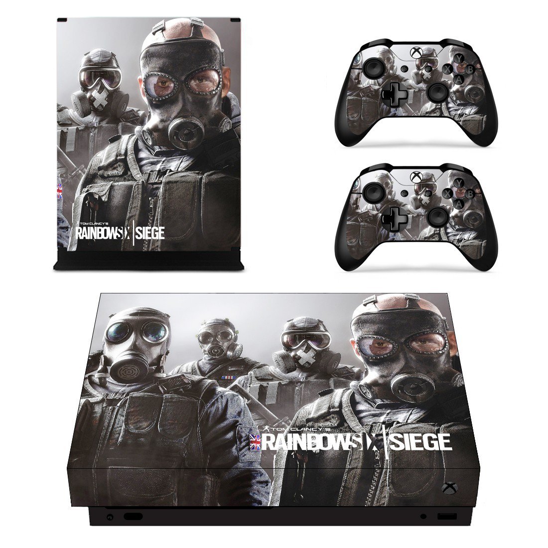 Tom Clancy's Rainbow Six Siege decal skin sticker for Xbox One X console and controllers