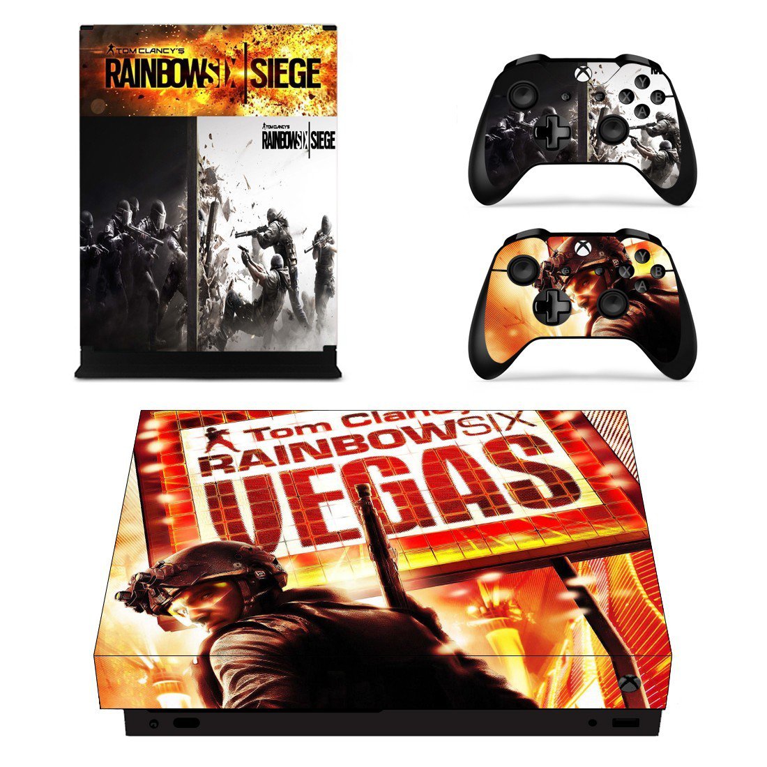 Tom Clancy's Rainbow Six Siege decal skin sticker for Xbox One X console and controllers