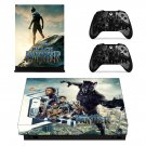 Black Panther decal skin sticker for Xbox One X console and controllers