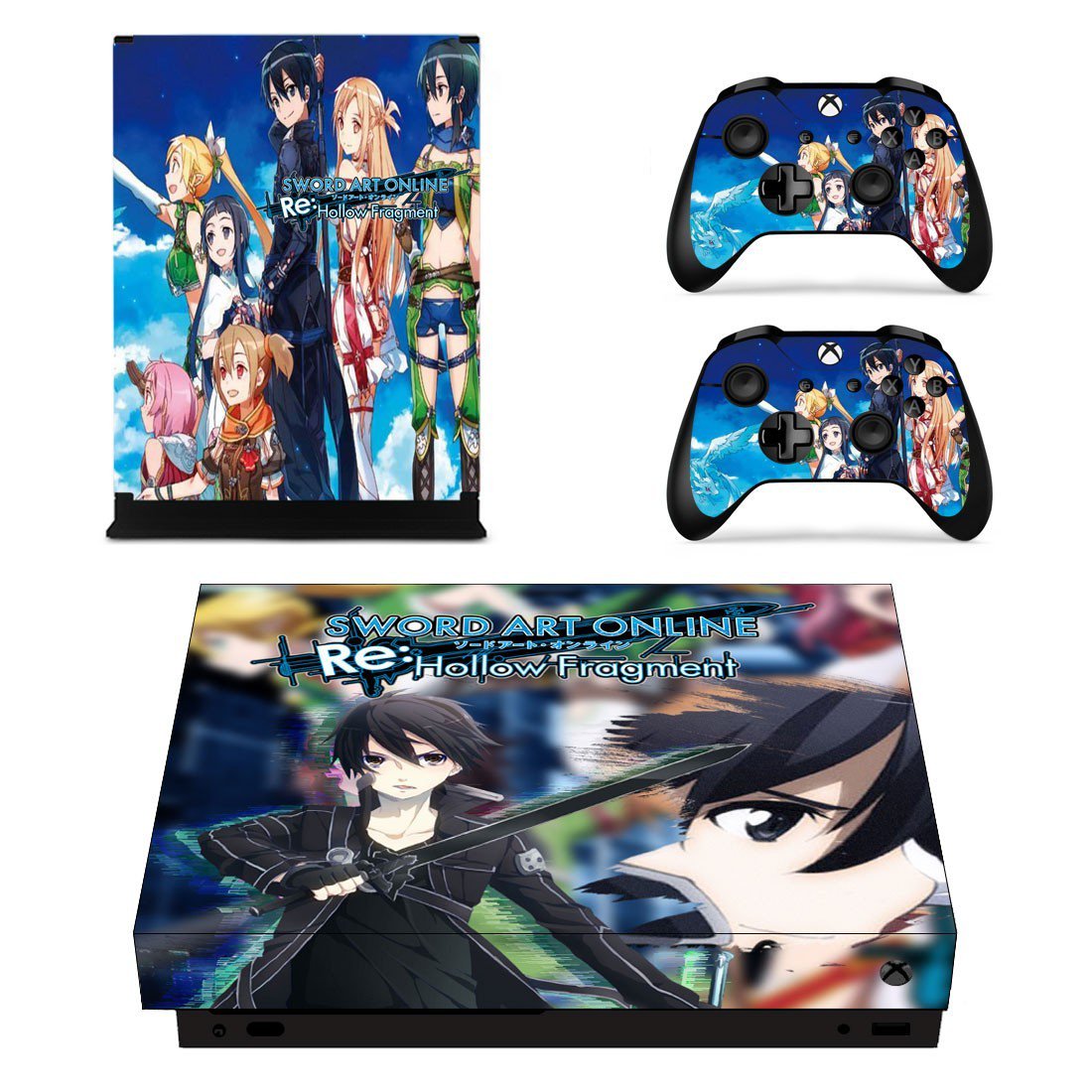 Sword Art Online Hollow Fragment decal skin sticker for Xbox One X console and controllers
