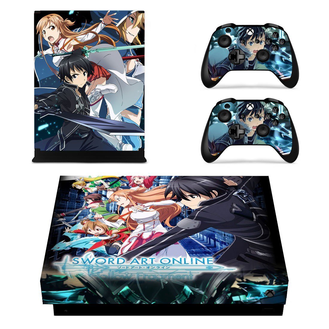 Sword Art Online Hollow Fragment decal skin sticker for Xbox One X console and controllers