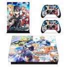 Sword Art Online decal skin sticker for Xbox One X console and controllers