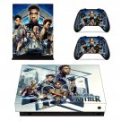 Black Panther decal skin sticker for Xbox One X console and controllers