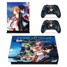 Sword Art Online Hollow Fragment decal skin sticker for Xbox One X console and controllers
