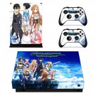 Sword Art Online Hollow Fragment decal skin sticker for Xbox One X console and controllers