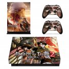 Attack on Titan 2 decal skin sticker for Xbox One X console and controllers