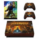 Avengers infinity war decal skin sticker for Xbox One X console and controllers