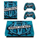 Olympique de Marseille decal skin sticker for Xbox One X console and controllers