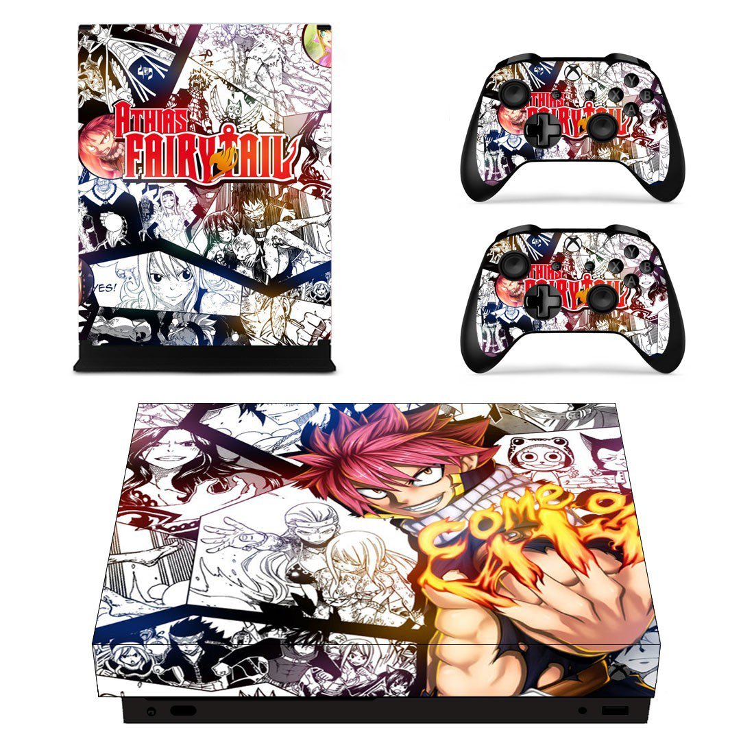 Fairy Tail decal skin sticker for Xbox One X console and controllers