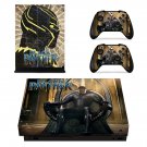 Black Panther decal skin sticker for Xbox One X console and controllers
