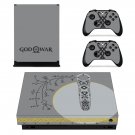 God of War 4 decal skin sticker for Xbox One X console and controllers