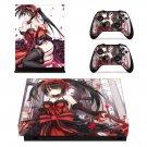 Kurumi tokisaki decal skin sticker for Xbox One X console and controllers