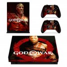 God of War 4 decal skin sticker for Xbox One X console and controllers
