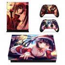 Kurumi tokisaki decal skin sticker for Xbox One X console and controllers