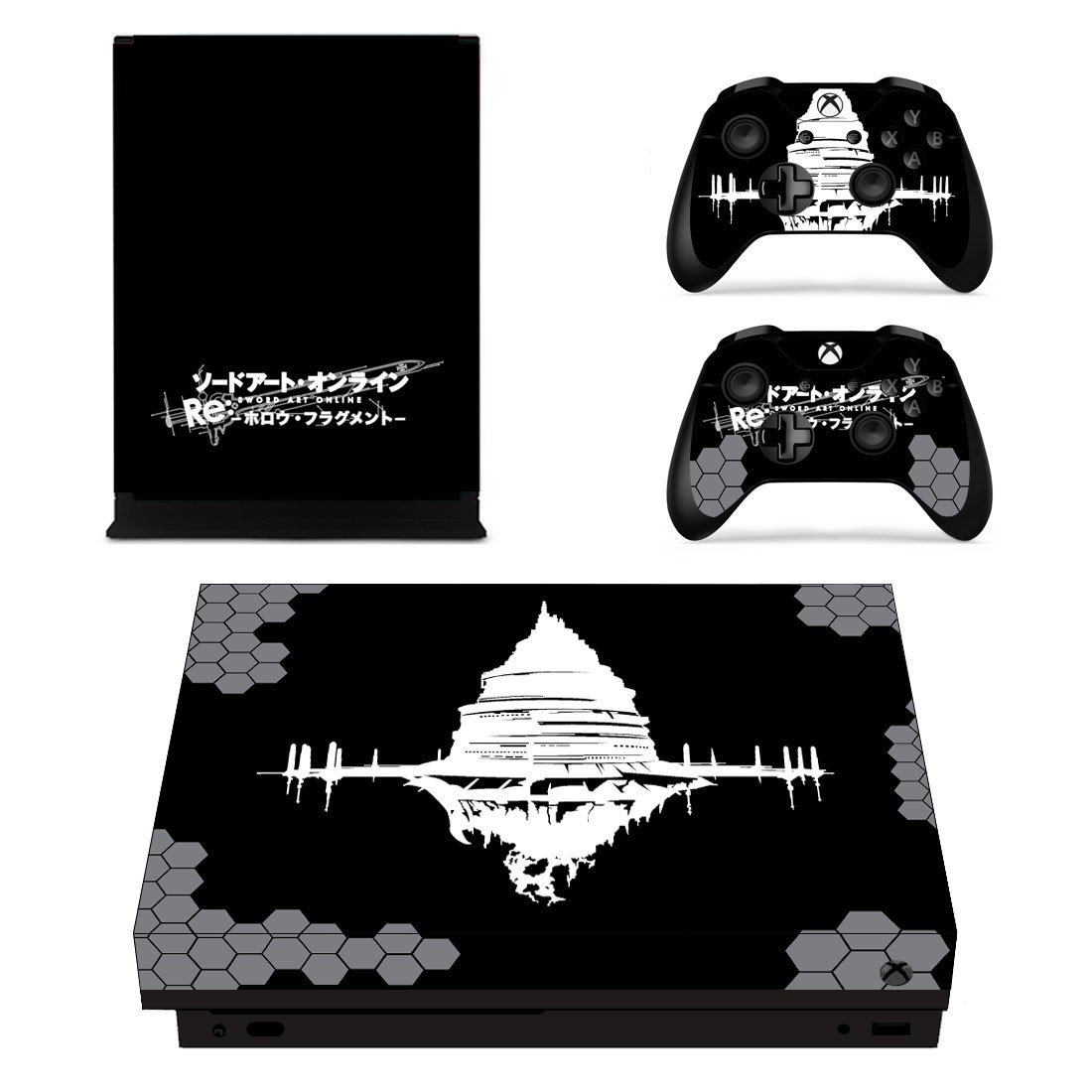 Sword Art Online decal skin sticker for Xbox One X console and controllers