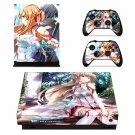 Sword Art Online decal skin sticker for Xbox One X console and controllers